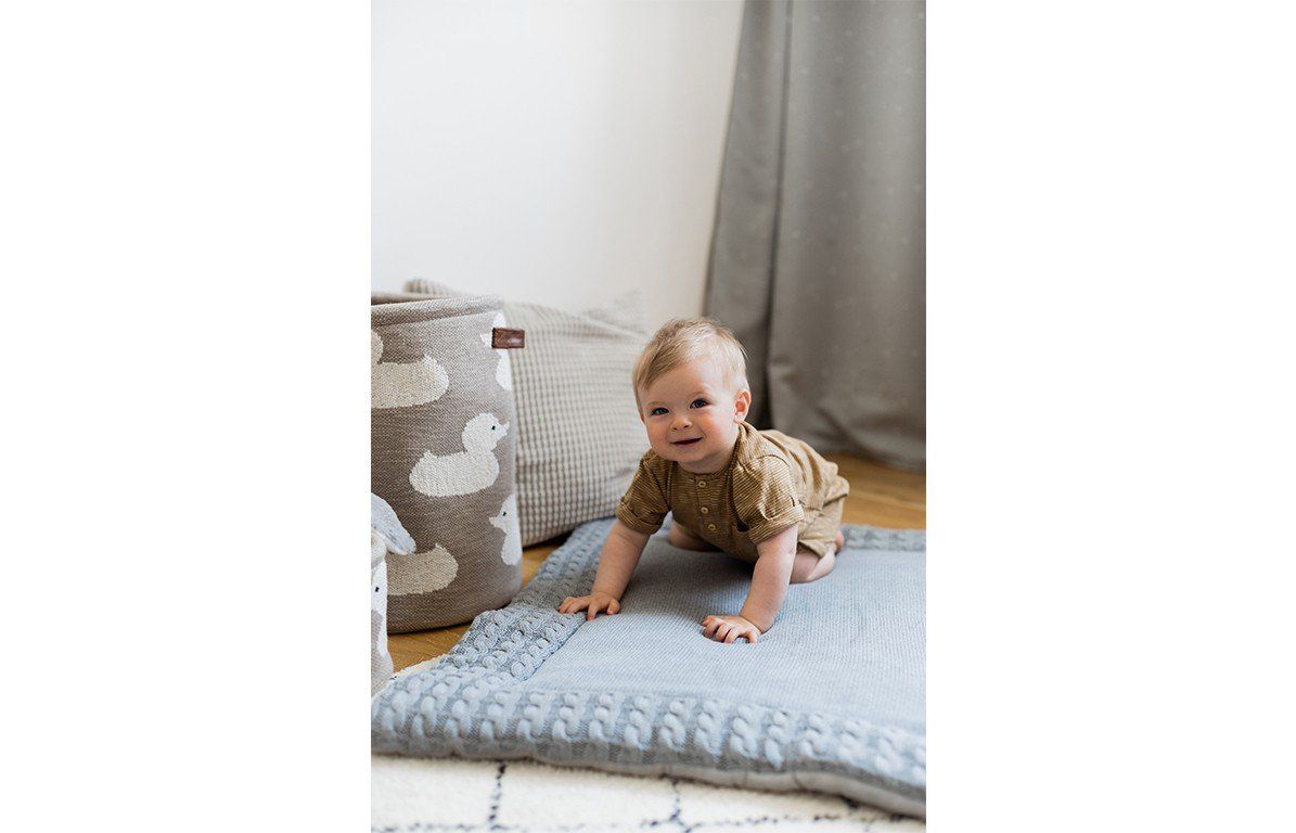 Kindsgut Krabbeldecke Grau