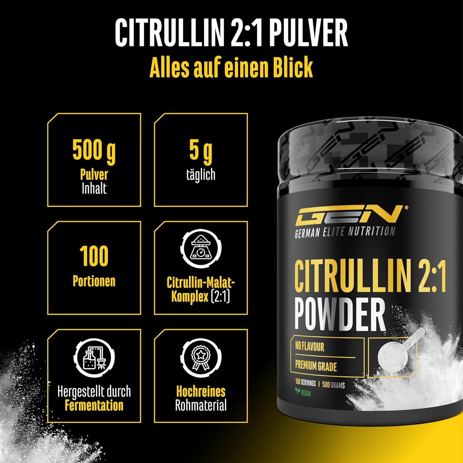 GEN L-Citrullin Pulver -L-Citrullin DL-Malat 2:1
