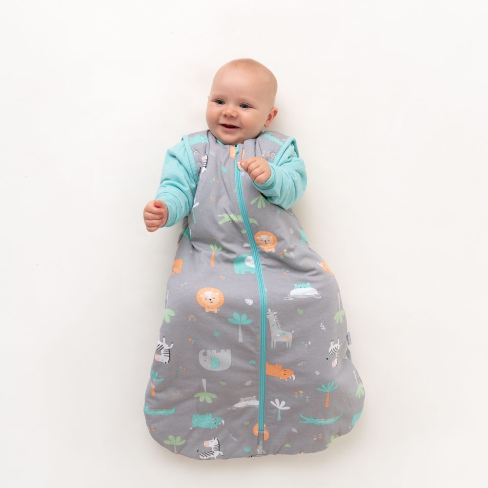 schlummersack Ganzjahres Schlafsack in 2.5 Tog 6-18 Monate 90 cm Safari