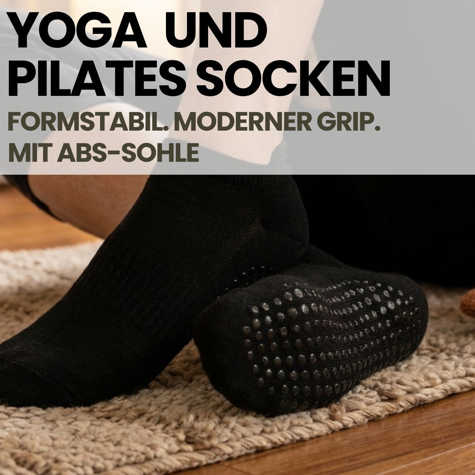 Yoga & Pilates Sportsneakersocken mit ABS-Sohle für Damen & Herren