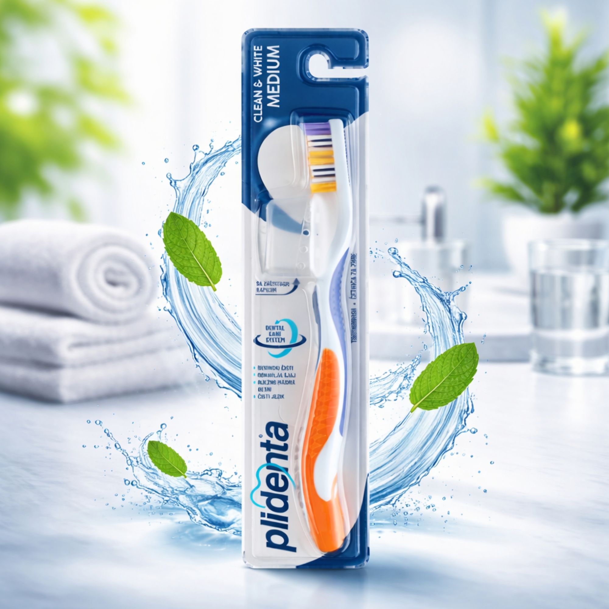 PLIDENTA Clean & White Soft Zahnbürste