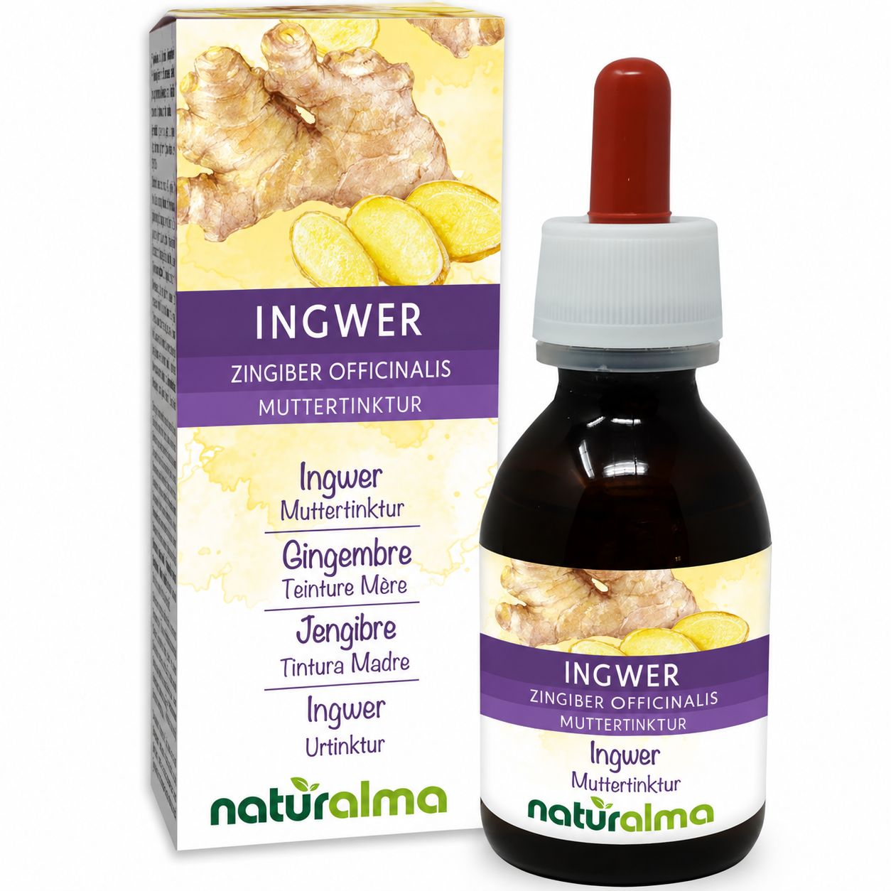 Naturalma Ingwer (Zingiber officinalis) alkoholfreie Tropfen 120 ml
