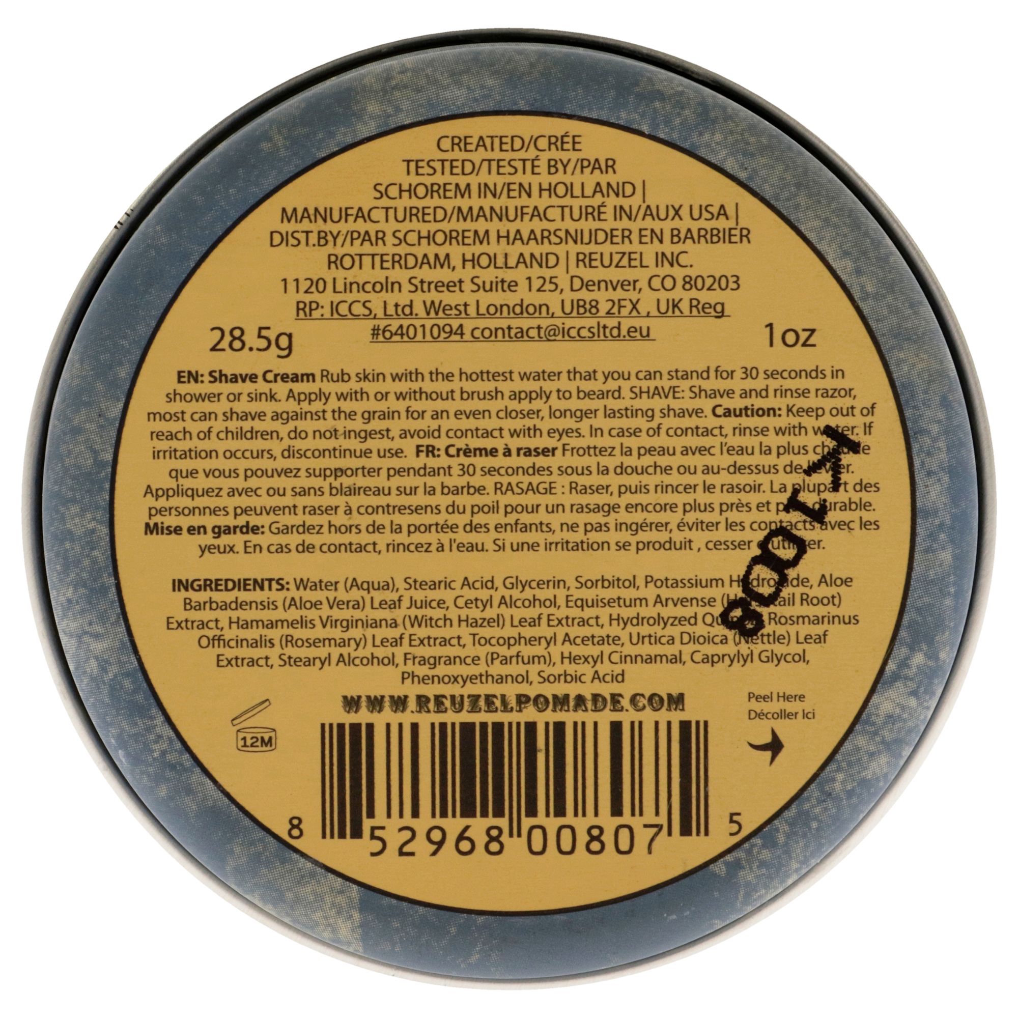 Shave Cream by Reuzel