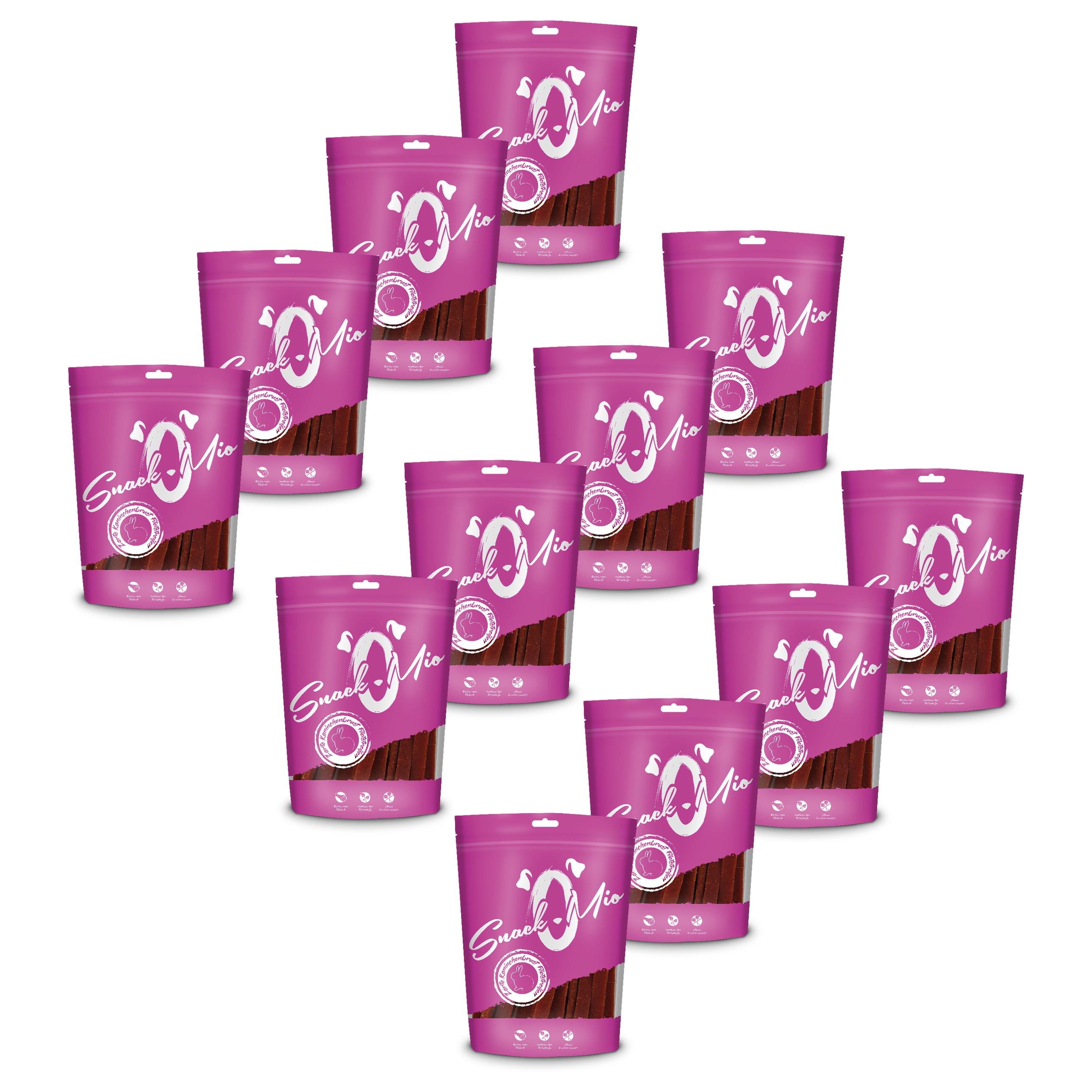 SnackOMio - Zarte Kaninchenbrust Filetstreifen