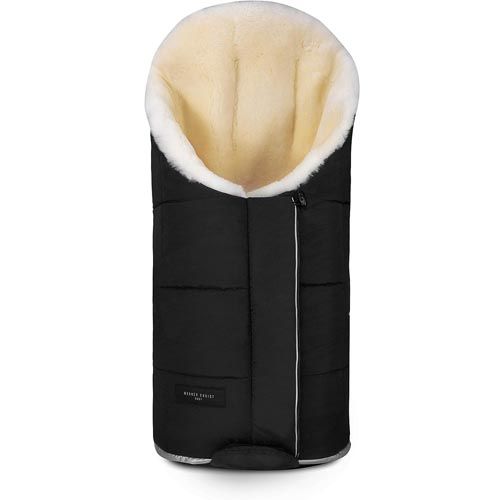 Christ Lammfellfußsack Tula Schwarz