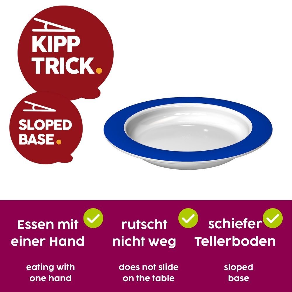 ORNAMIN Kleiner Teller mit Kipp-Trick