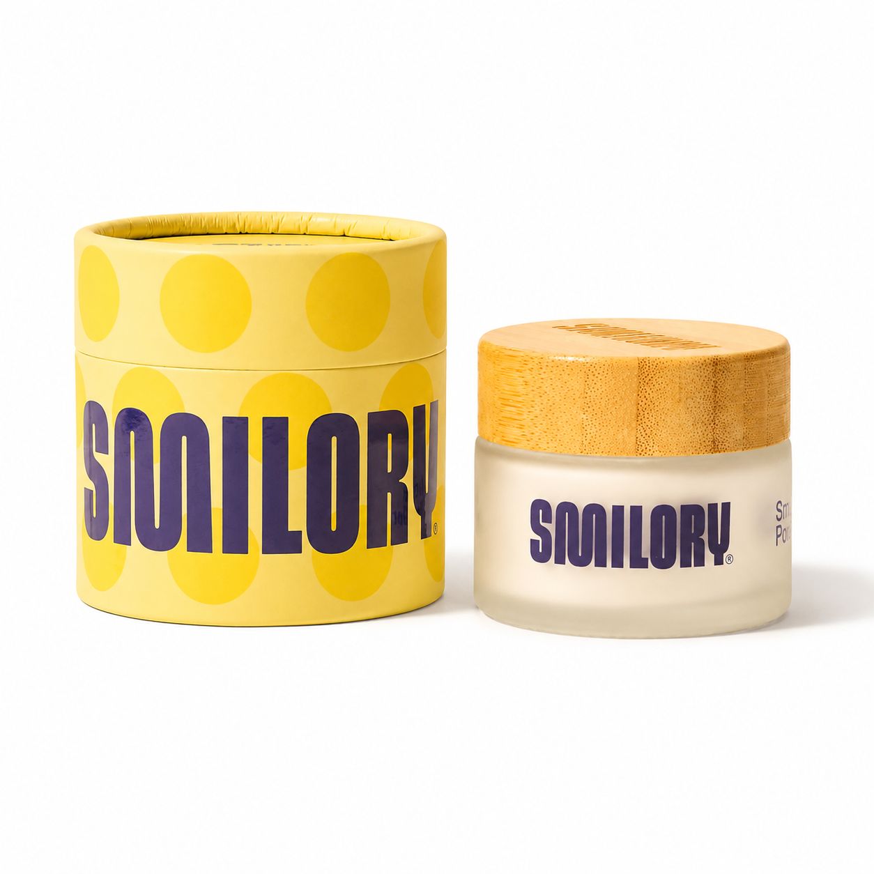 Smilory® Tiegel und Dose mit Kokos-Muster.