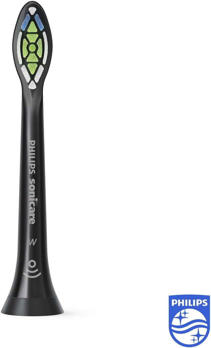 Philips Ersatz-Zahnbürsten HX6064/11 Sonicare Optimal White W2 schwarz 4-er