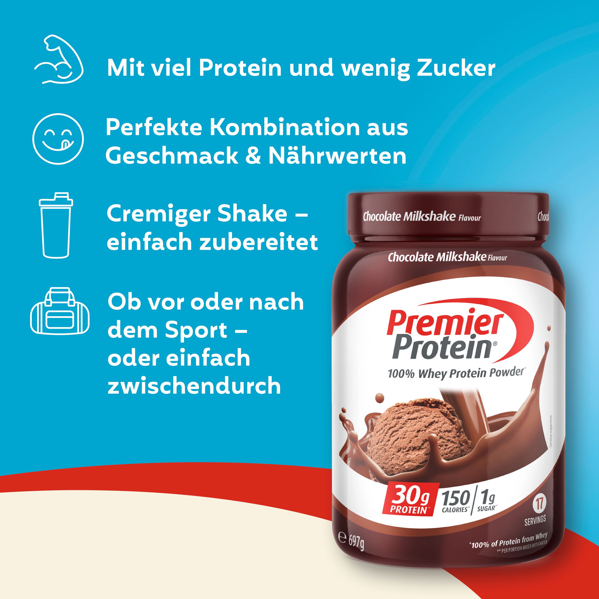 Premier Protein Whey 100% Protein Powder