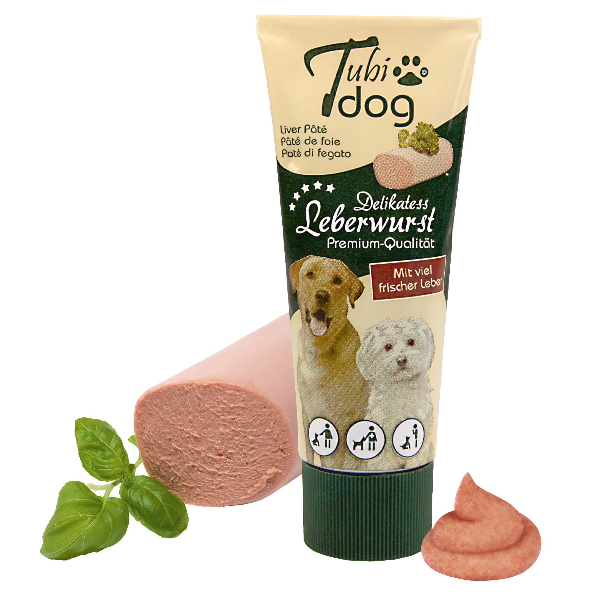 Tubidog Leberwurst - ganz spezielle, hundegerechte Leberwurst in der Tube