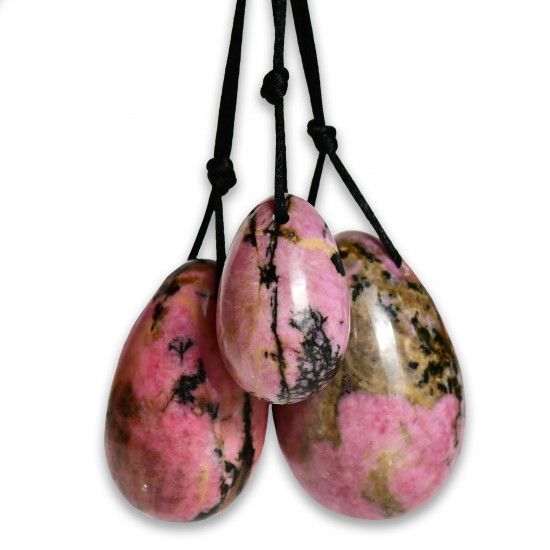 Lumunu Yoni Eggs Set "Rhodonite"