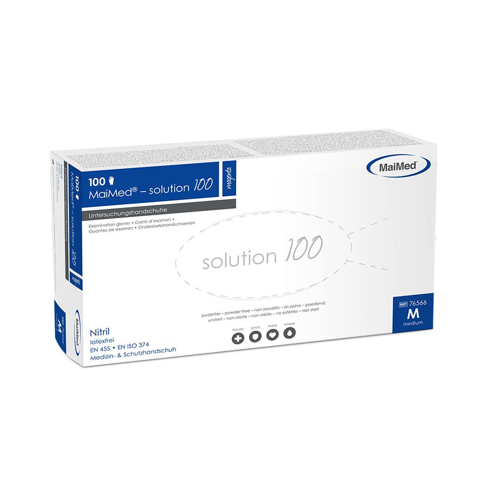 MaiMed-solution100 magenta Gr. M, unsteril, pf 100 St Handschuhe