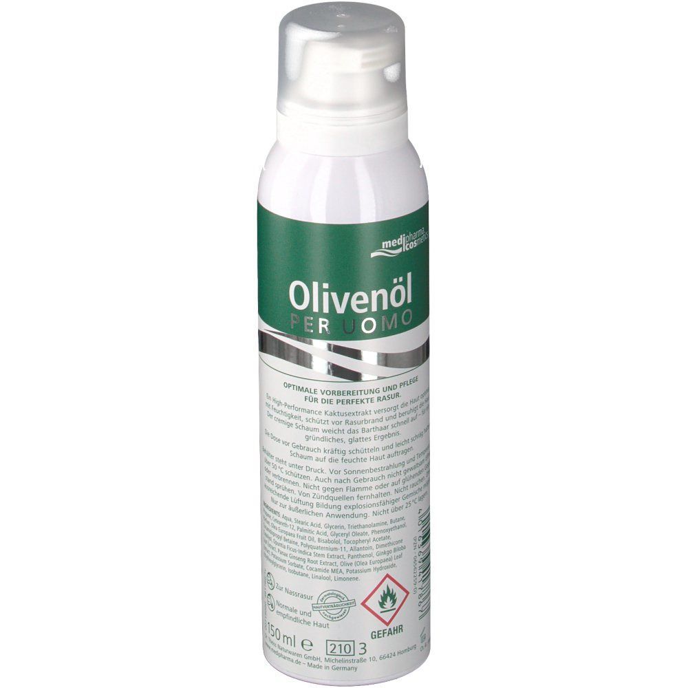medipharma cosmetics Olivenöl Per Uomo Rasierschaum
