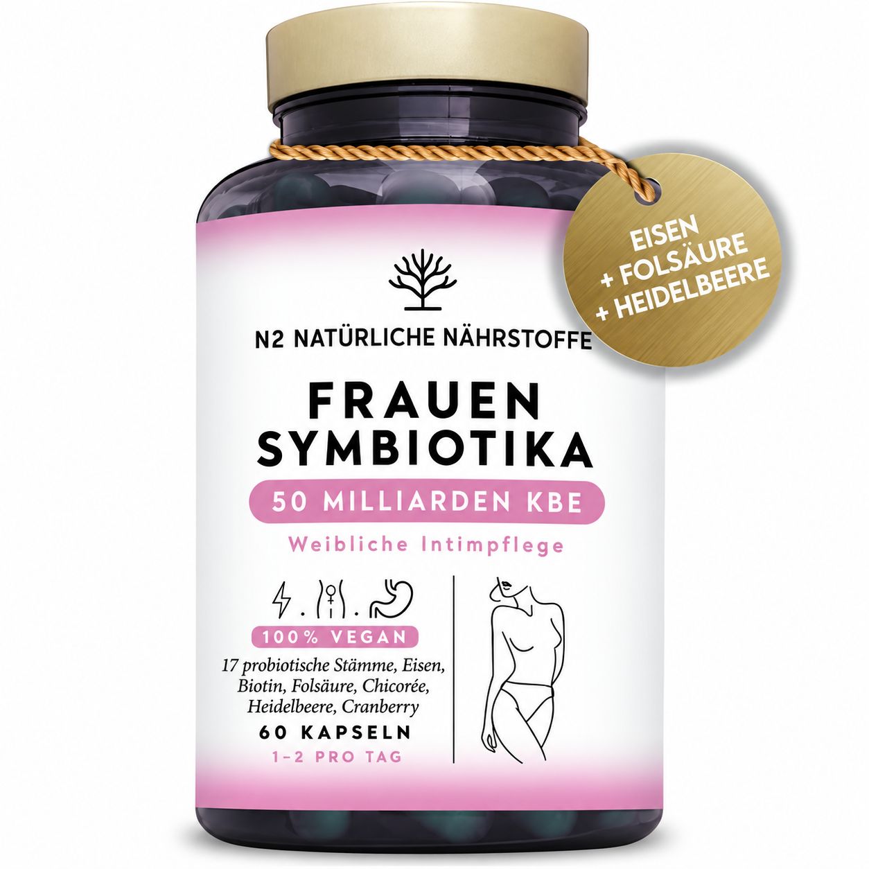 N2 Natural Nutrition Frauen-Kulturen-Komplex mit 17 Stämmen 60 St