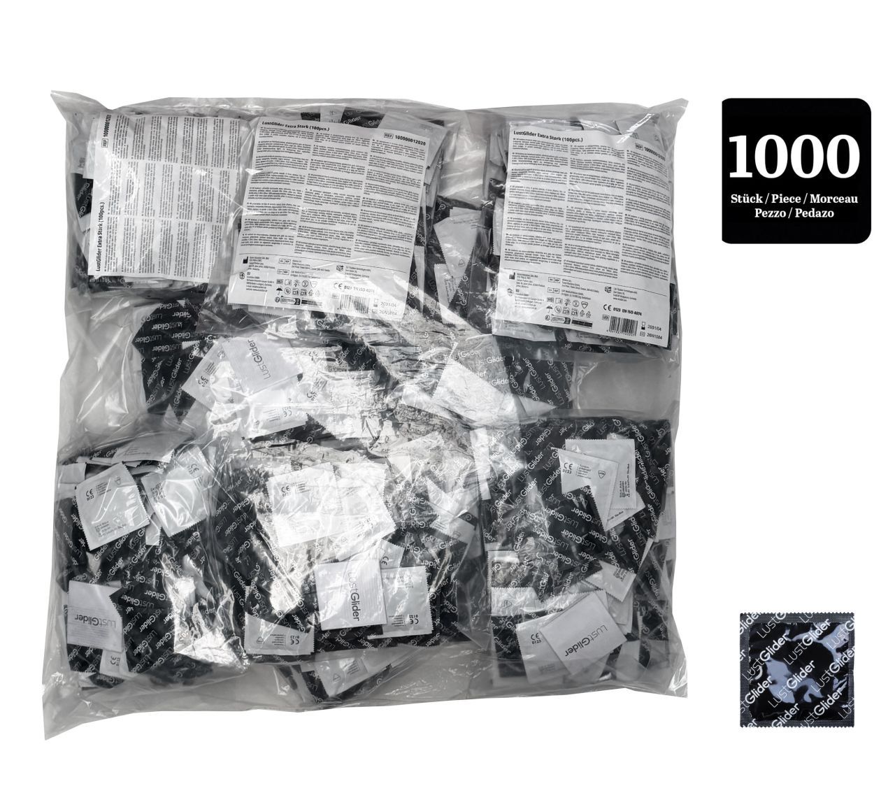 LustGlider – Extra sterke condooms met reservoir 1000