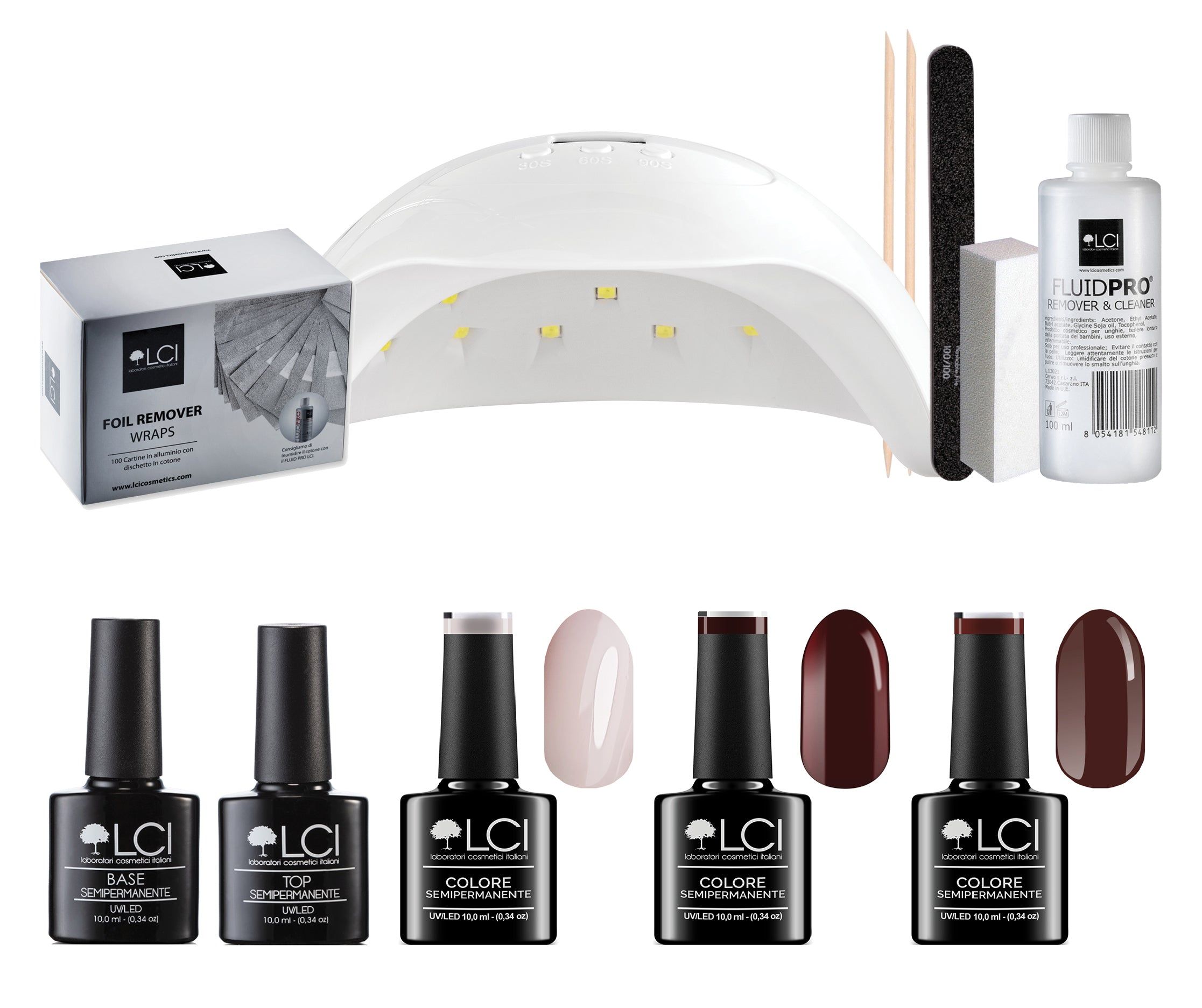 Kit Semipermanente LCI - 3 Colori - PARIS lampada igoo 48w