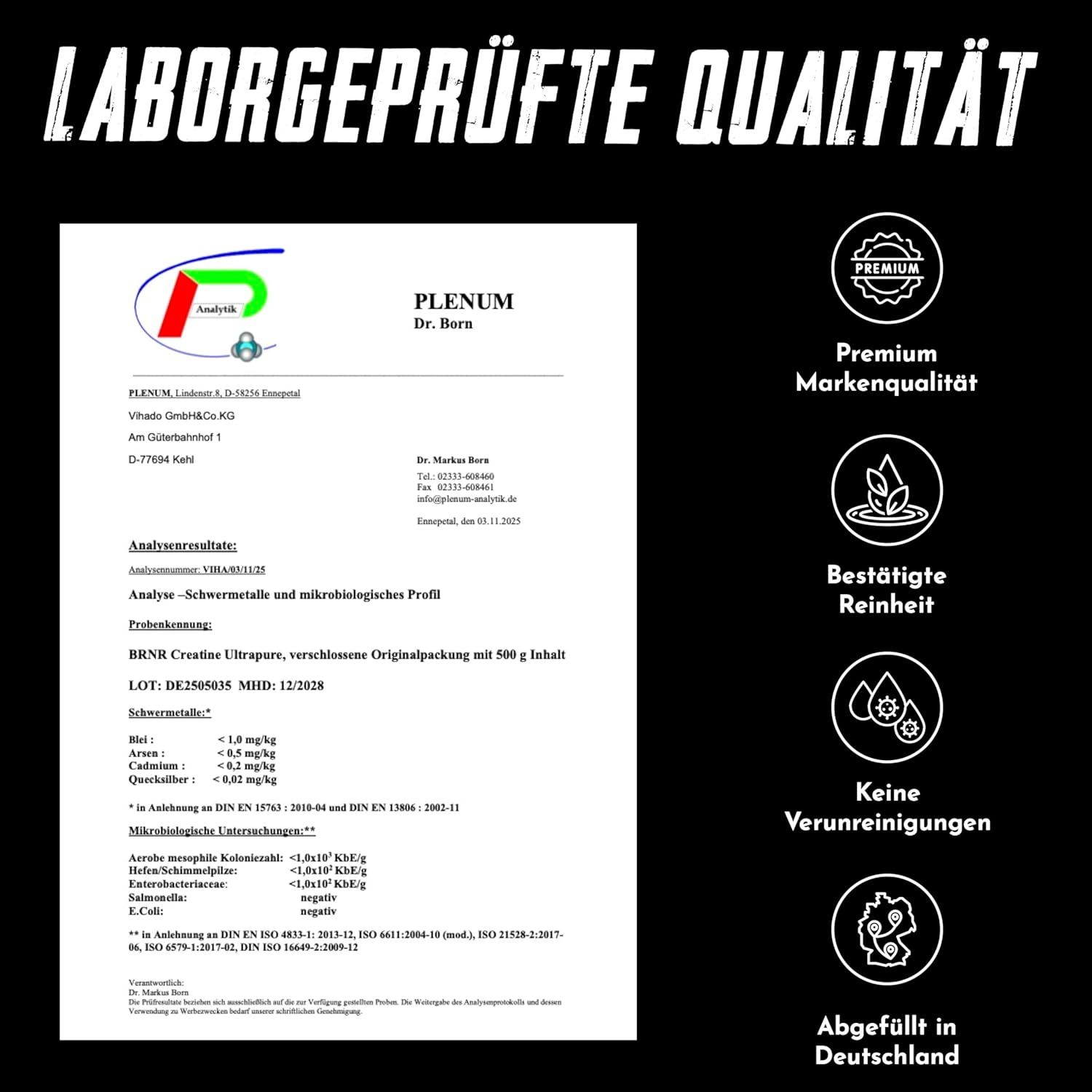 BRNR Creatine Monohydrat Pulver