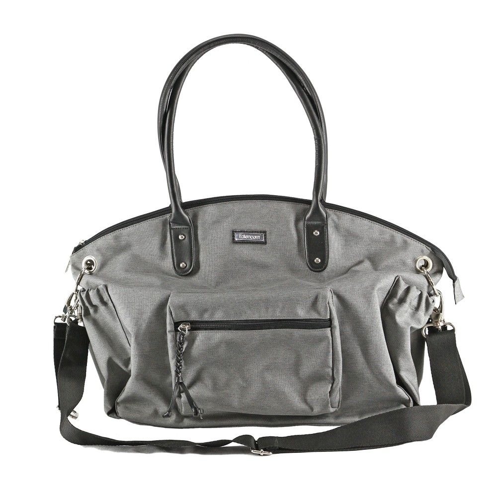 Wickeltasche Handtasche 'New York' grau