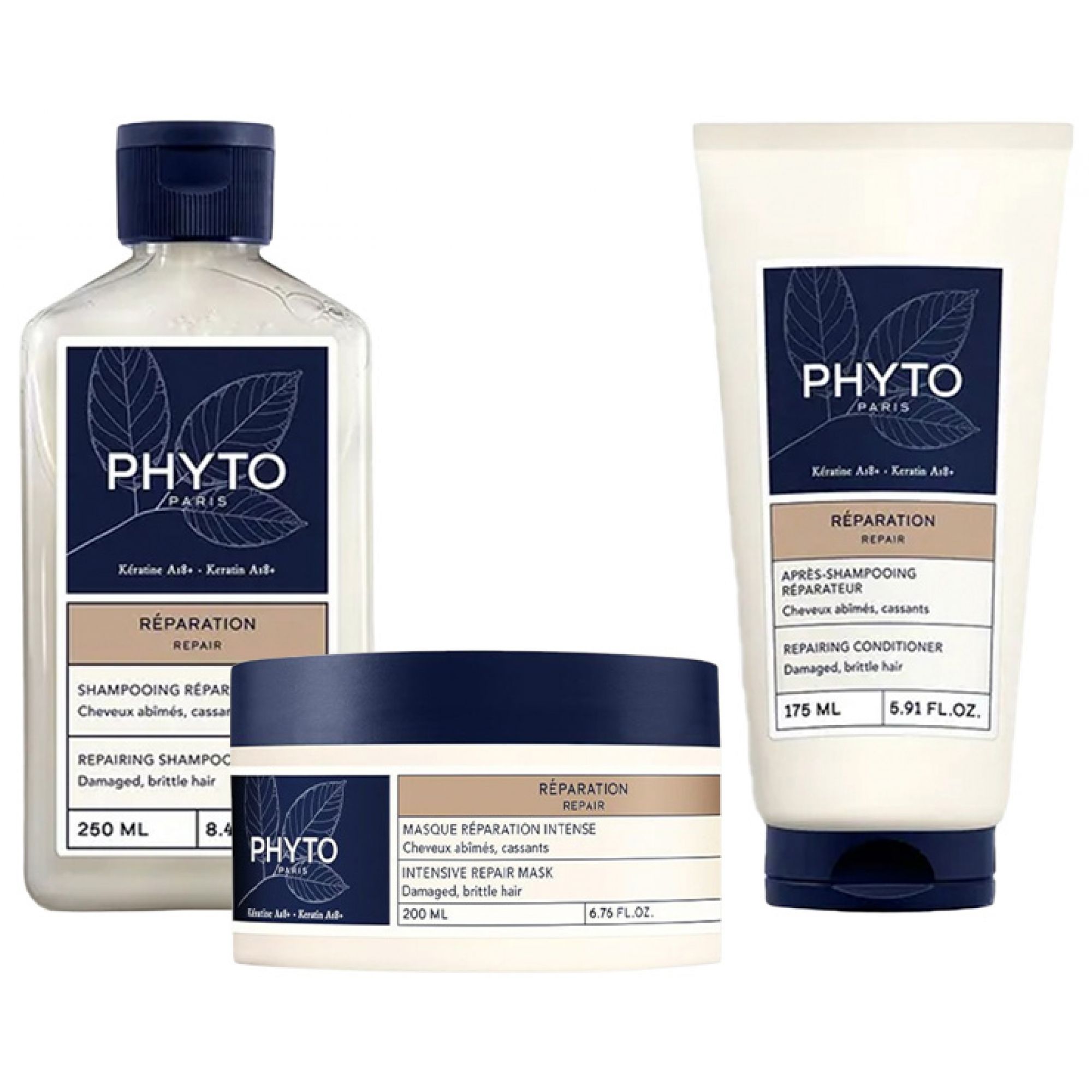 Phyto Reparatur-Routine für geschädigtes und brüchiges Haar 7,8x9,3x15,7 cm