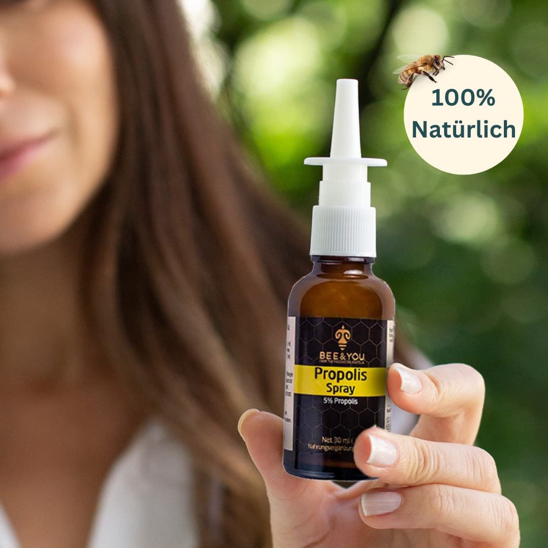 BEE&YOU Propolis Nasenspray für Kinder und Erwachsene, Propolis Spray