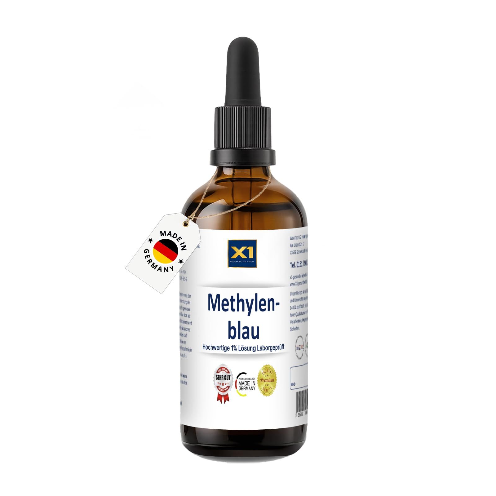X1 Methylenblau Lösung 100 ml Flüssigkeit