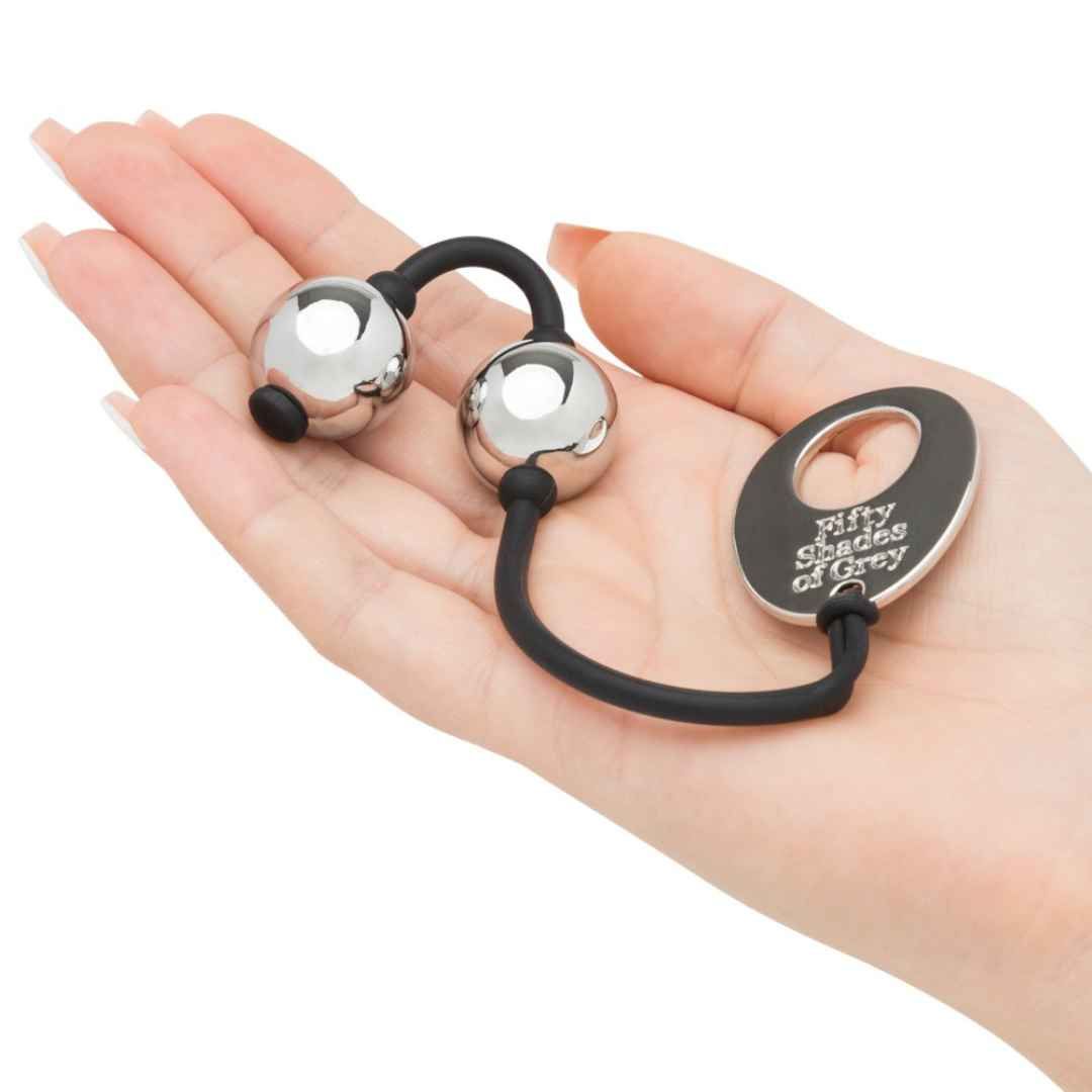 Liebeskugeln „Inner Goddess Mini Silver Pleasure Balls“ | Fifty Shades of Grey