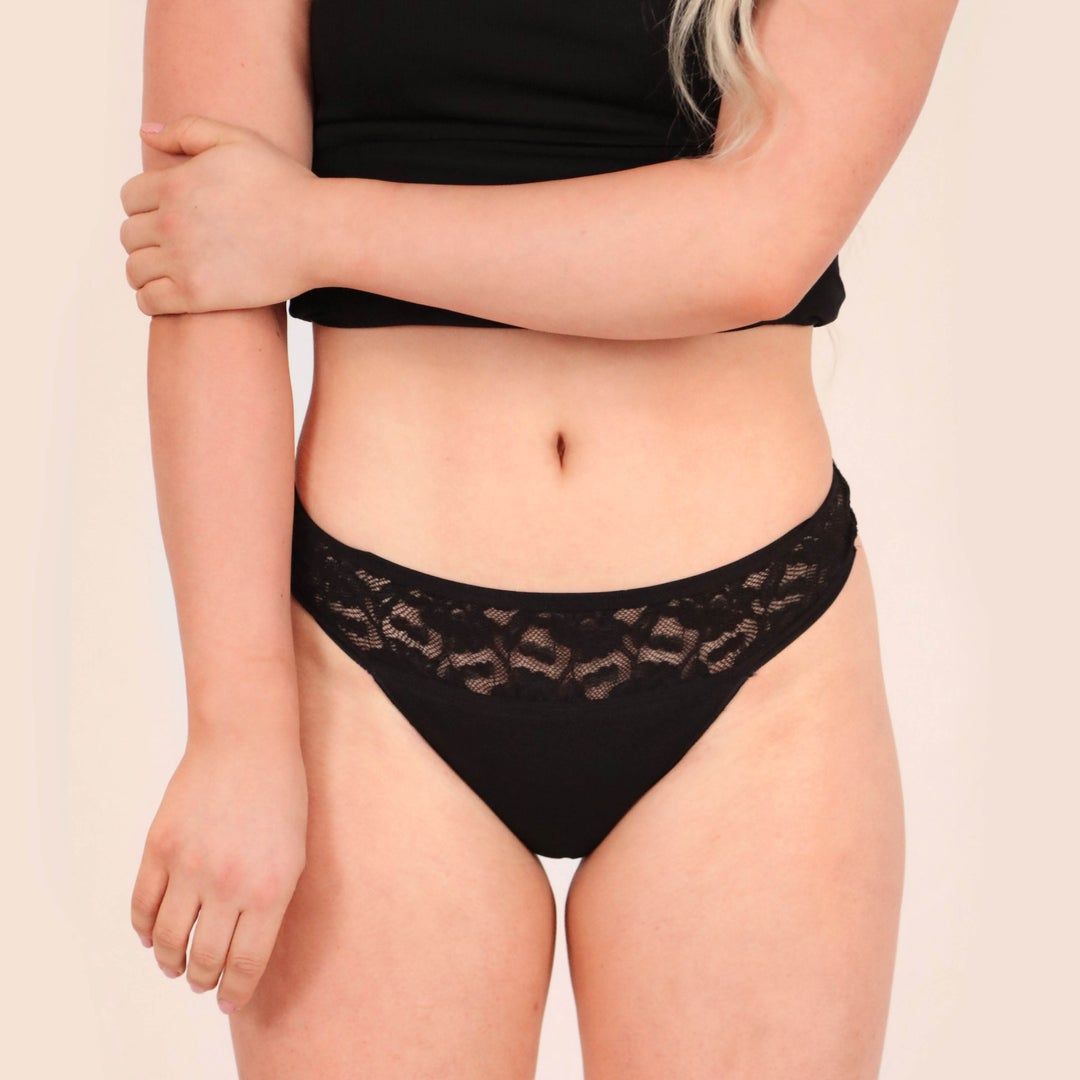 MYLILY Periodenunterwäsche - 3er Set Tanga XXL ohne Biozide