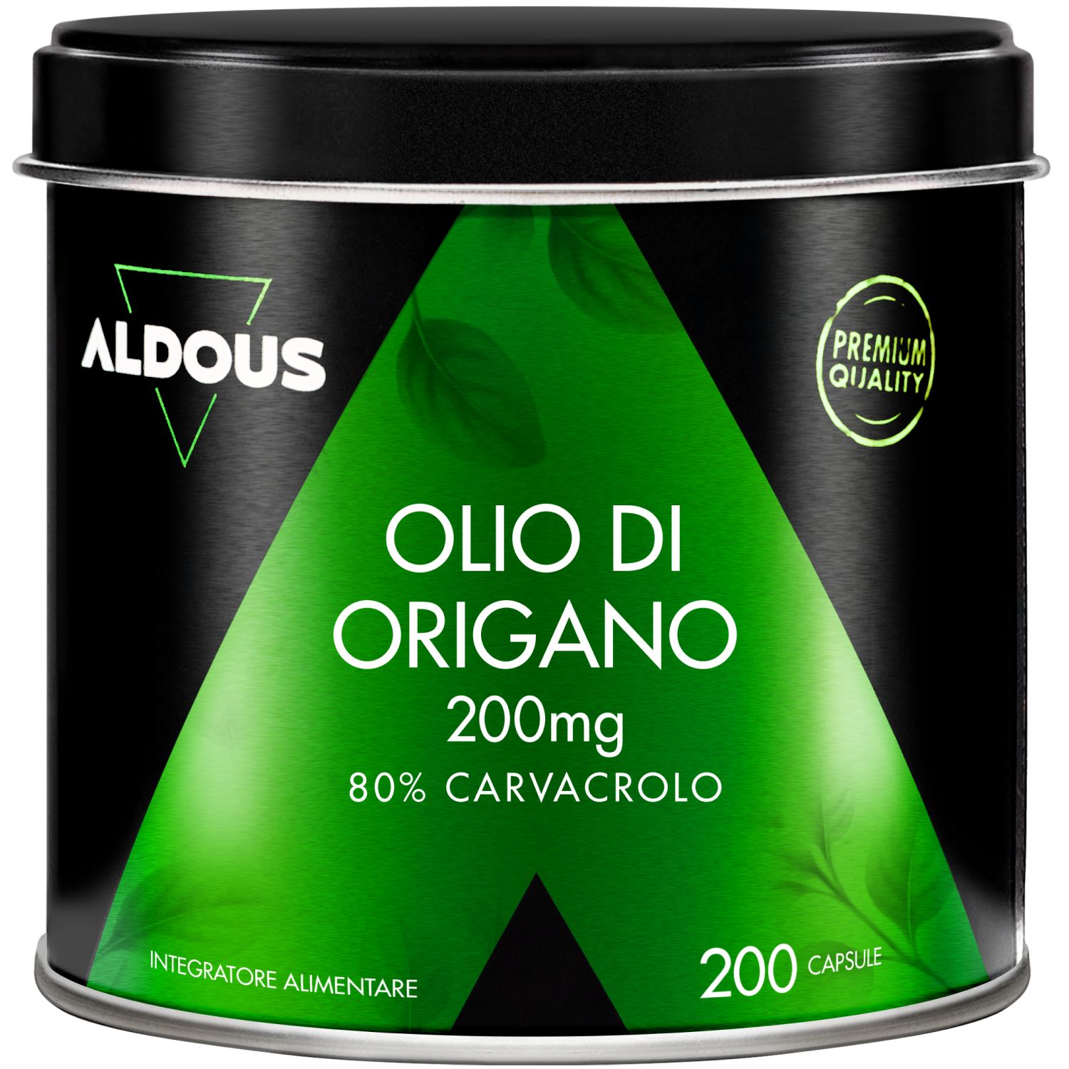 Aldous Olio di Origano Dose mit 200 Kapseln, 200mg.