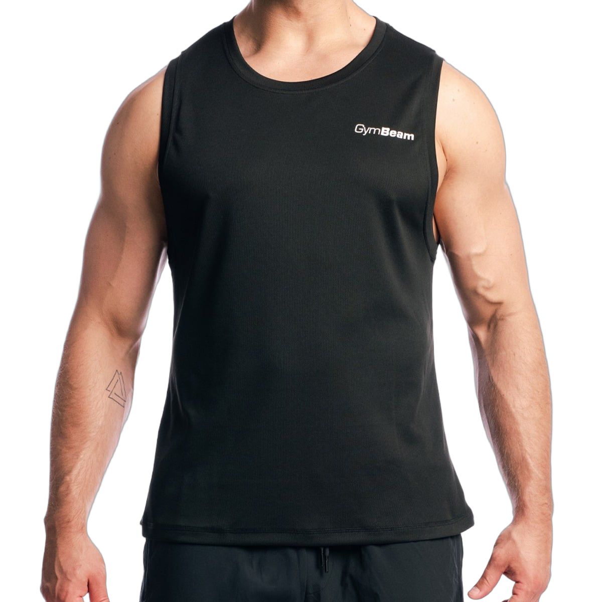 GymBeam Tanktop Herren regular aus Mesh Black