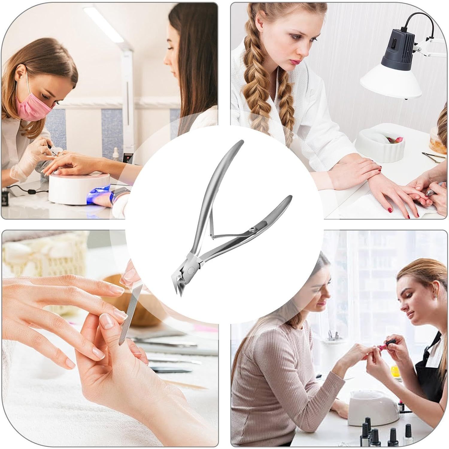 COOL-i Profi Nagelzange aus Edelstahl, Präzisions Fußnagelschere mit rutschfestem Griff