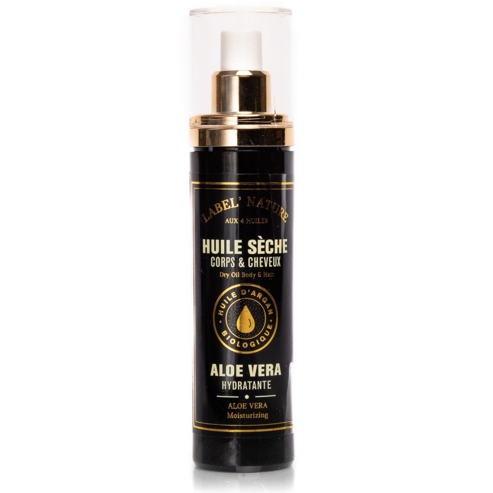 Label Provence Nature - Trockenöl für Körper und Haar - Feuchtigkeitsspendendes Aloe Vera