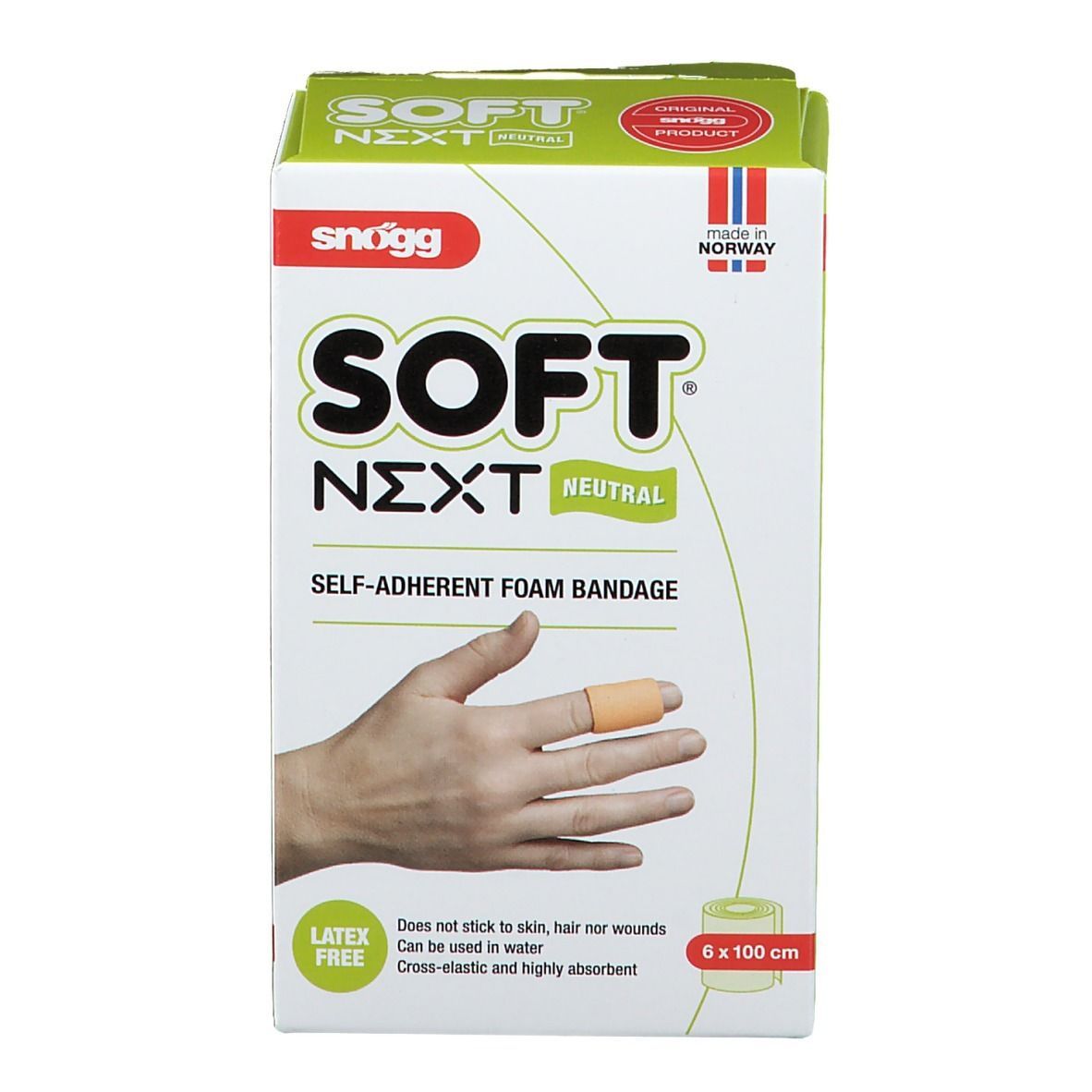 Soft NEXT selbsthaftender Verband 6 cm x 1 m