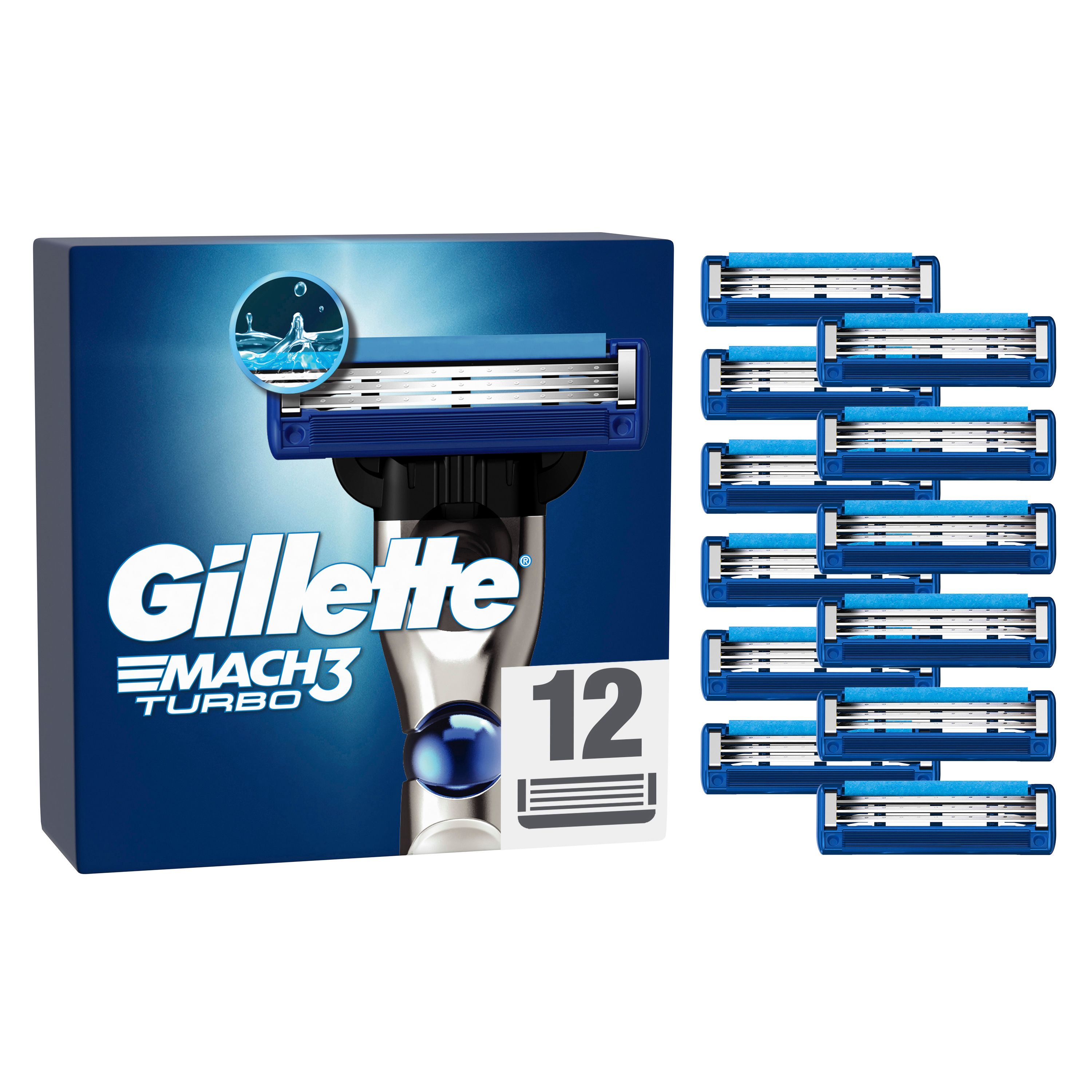 Gillette - Rasierklingen "Mach3 Turbo" 12St.