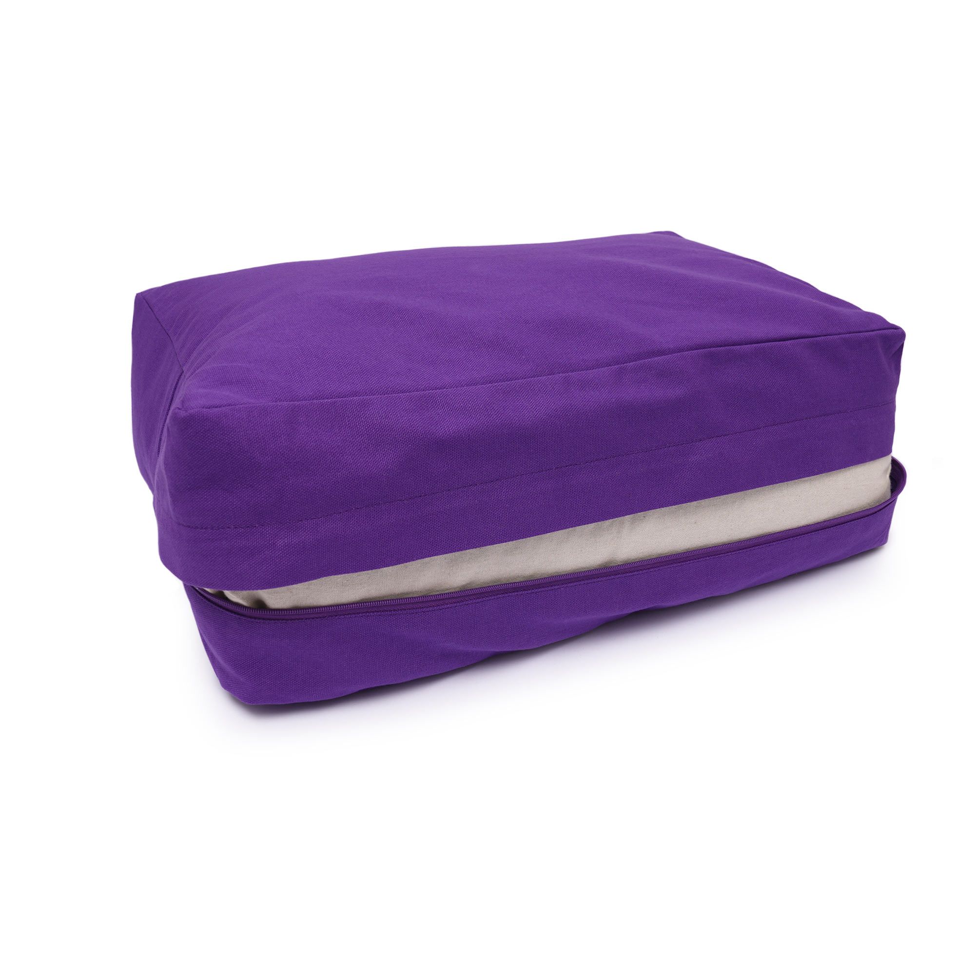 yogabox VIPASSANA Kissen XL - lila - 45 x 33 x 13,0 cm
