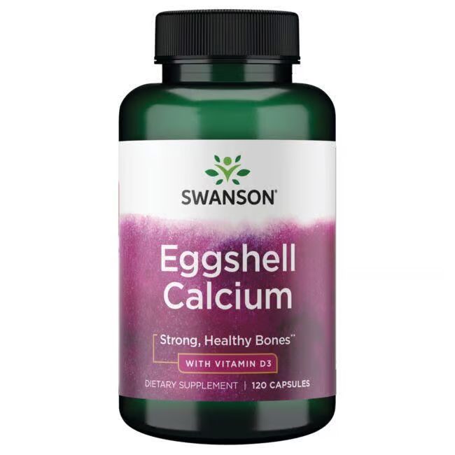 SWANSON Calcio da guscio d'uovo con vitamina D3 120 Pc