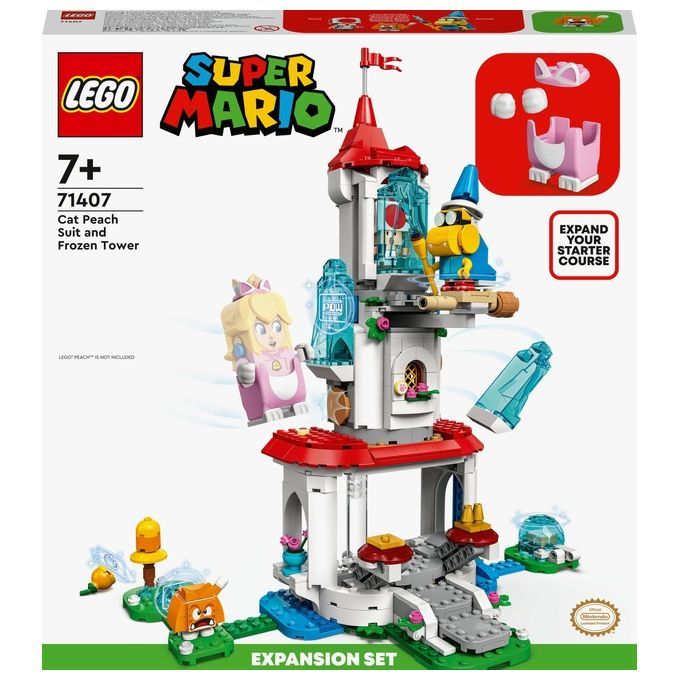 LEGO Super Mario Pack Espansione Costume di Peach Gatto e Torre Ghiacciata