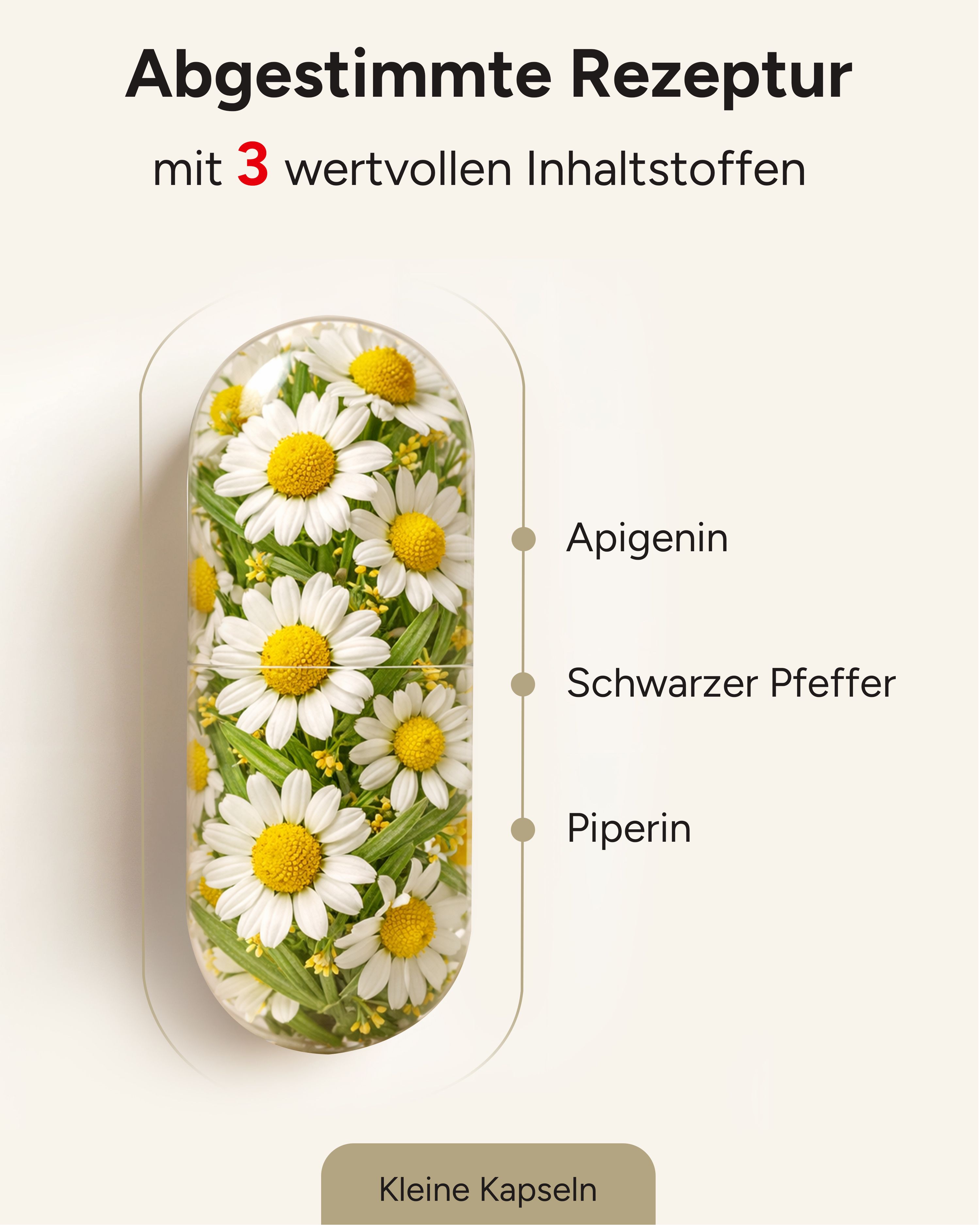 plantomol® Apigenin Kapseln 200mg aus Kamille-Extrakt mit Piperin