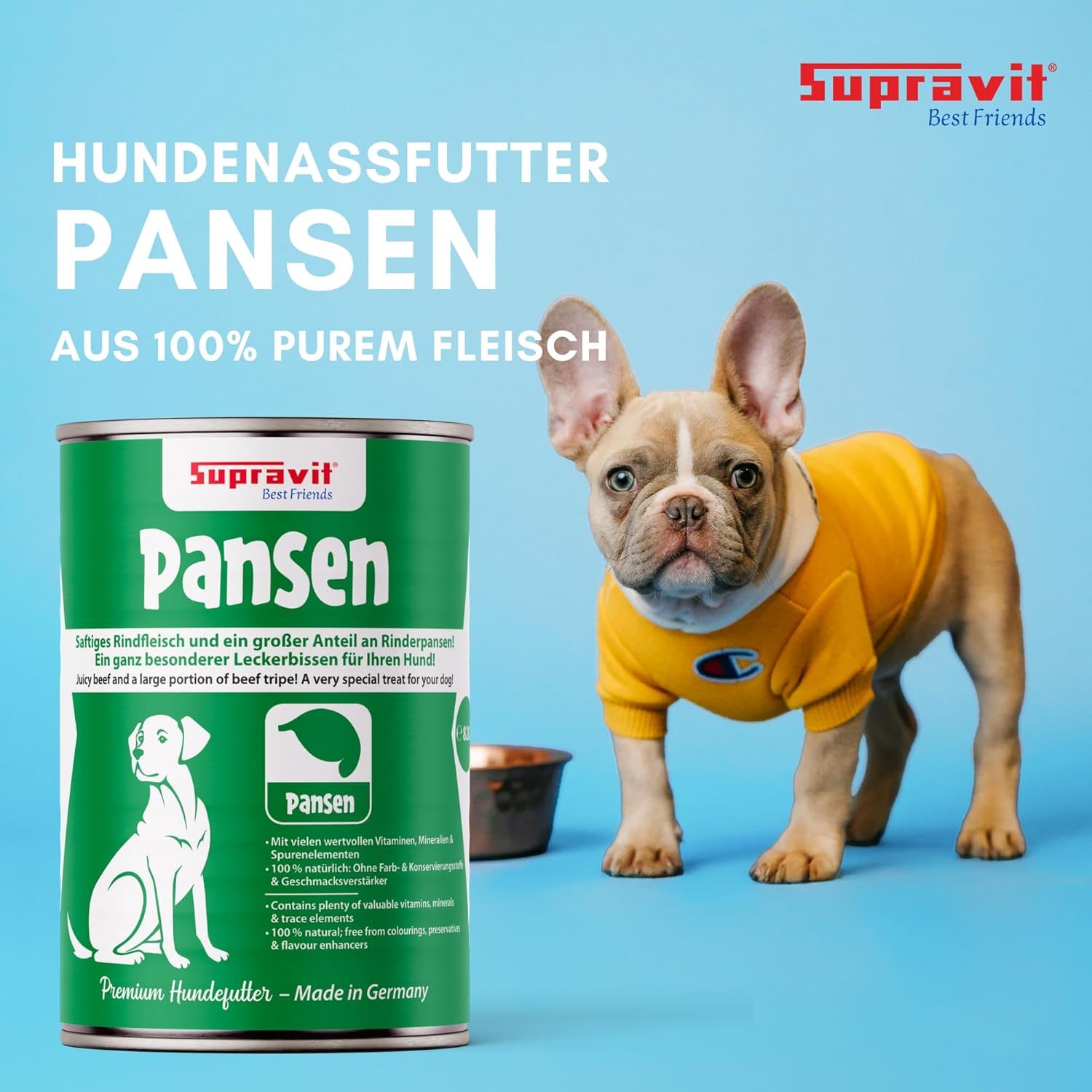 Supravit Hundenassfutter Dosenfutter für Hunde