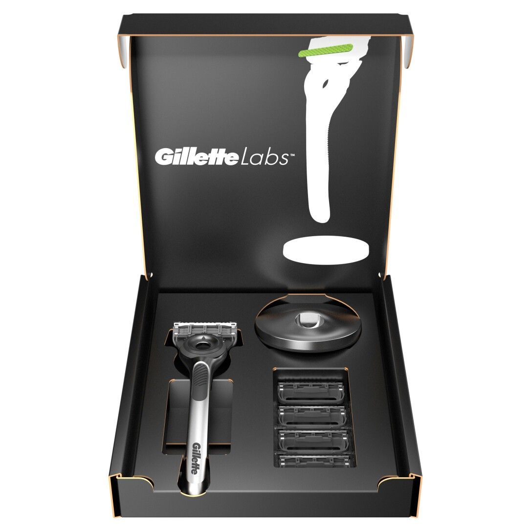 Gillette Labs, Rasierer mit Reinigungs-Element, 1 Griff 5 Klingen