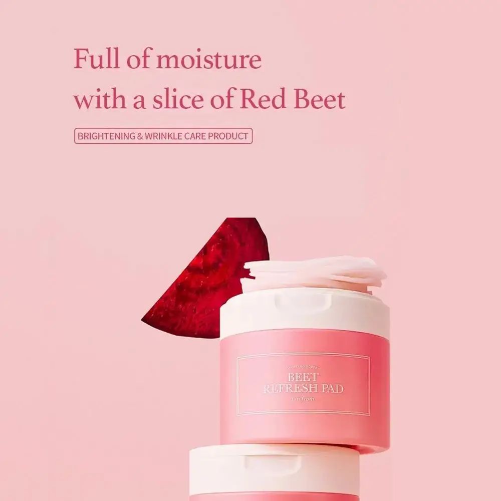 I'M FROM Beet Refresh Pad – Toner-Pads mit Rote-Bete-Extrakt für frische, strahlende Haut