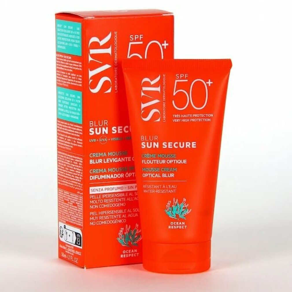 SVR Sun Secure SPF50+ Optischer Weichzeichner Mousse Creme