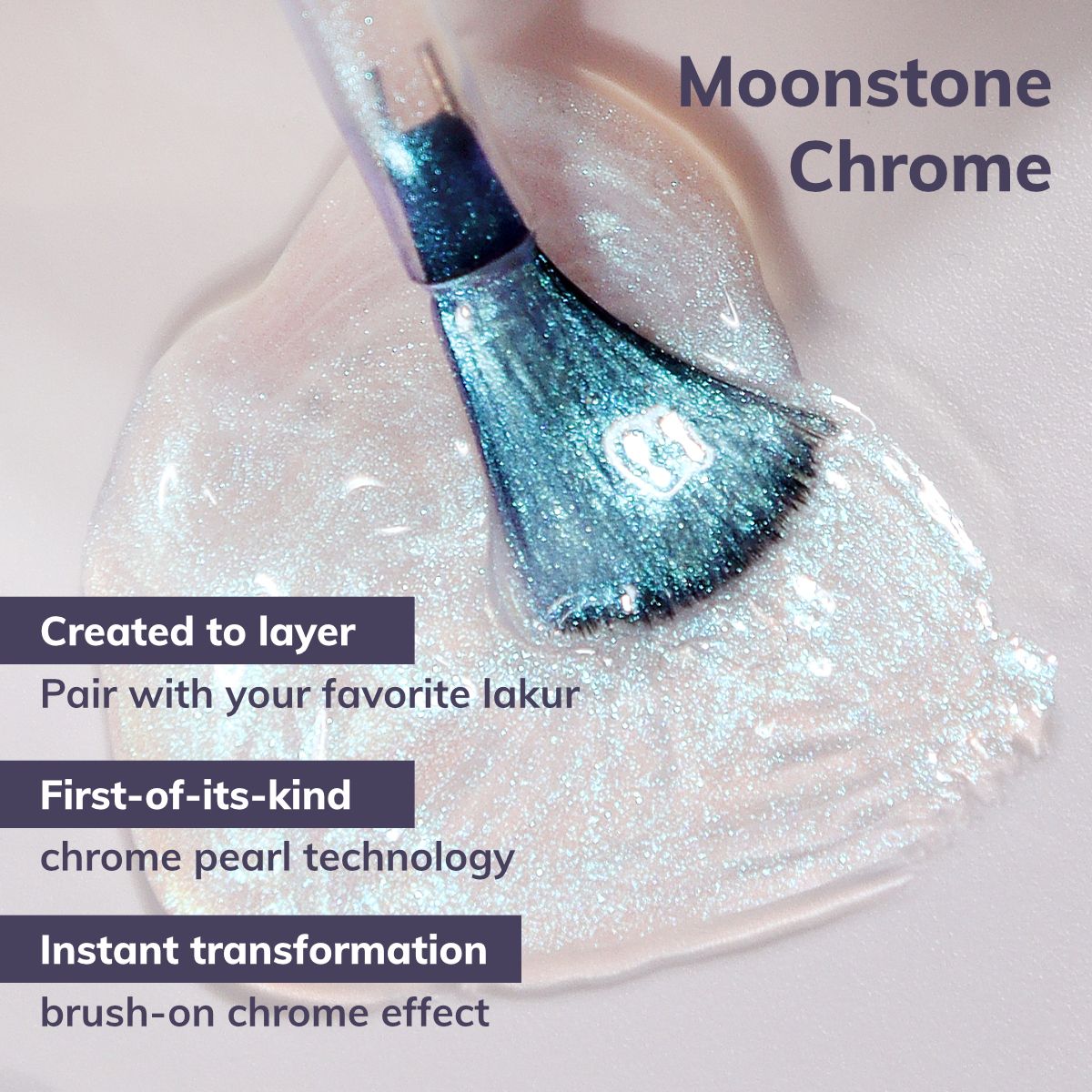 LONDONTOWN lakur Moonstone Chrome Topper Nagellack