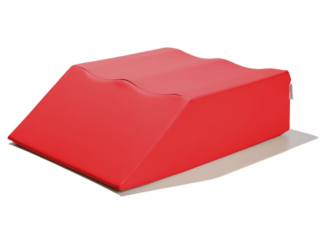 Kübler Sport® Lagerungskeil mit Beinmulde, Rot, mit 2x Beinmulden