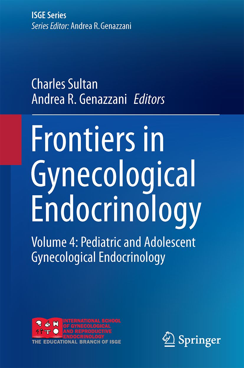 Buchcover mit Titel "Frontiers in Gynecological Endocrinology". Herausgeber: Charles Sultan, Andrea R. Genazzani. Verlag Springer.