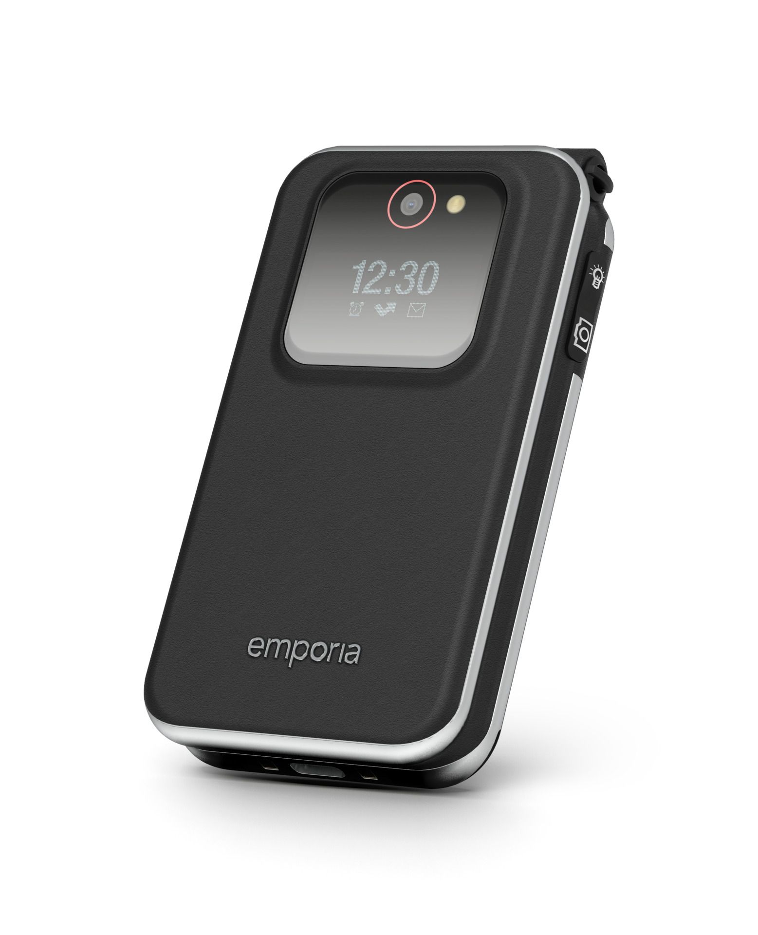 emporia JOY Senioren Klapptelefon schwarz 2G 128MB 2,8 Zoll Notruffunktion