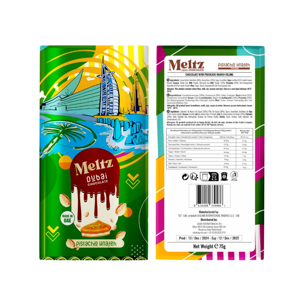 Meltz Original Dubai Schokolade - Pistazien knafeh