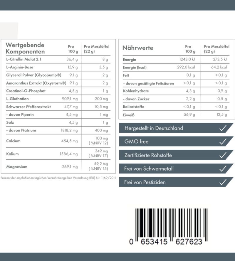 ZNT Nutrition Zyklon Pump Booster Sample