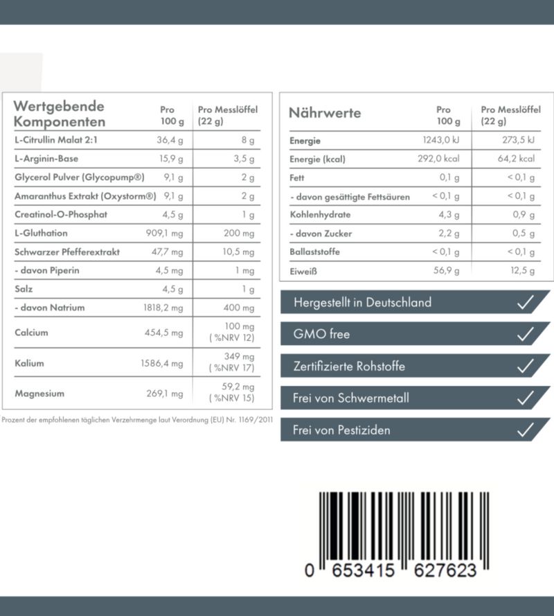 ZNT Nutrition Zyklon Pump Booster Sample 22 g