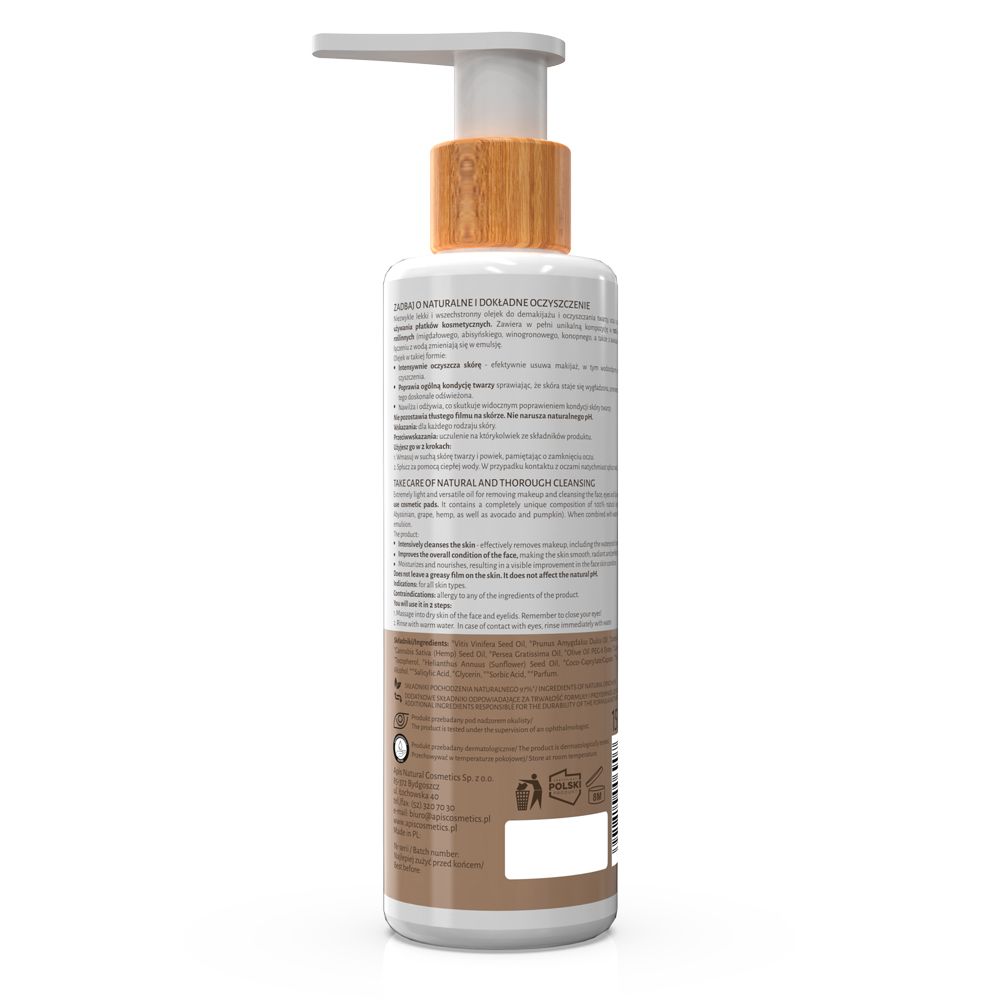 APIS ALMOND CLEANSING, Mandelöl zum Entfernen von Gesichts- und Augen-Make-up