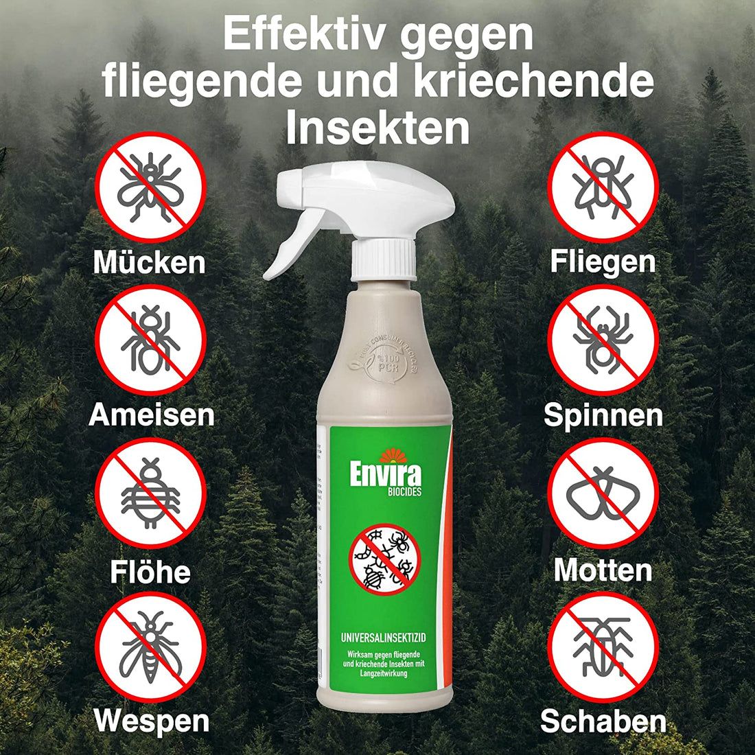 Envira Universal Insektenschutz im Doppelpack 1 l Spray